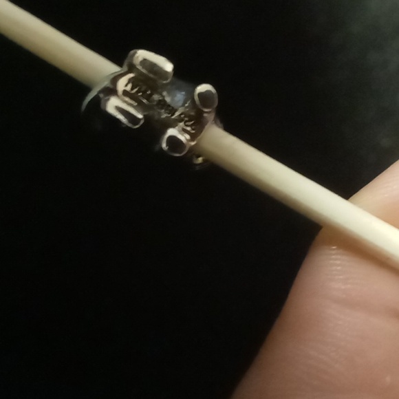 Sterling silver 925 cat / kitty snake chain charm bracelet. - Picture 7 of 8